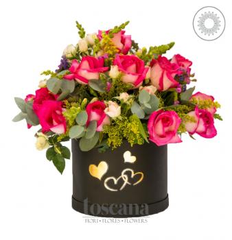Caja de 20 Rosas Matizadas-Monticiano-